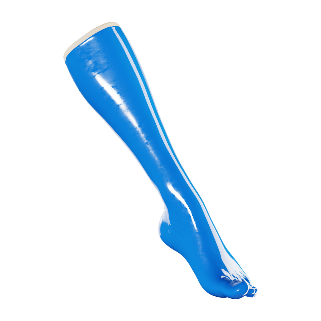 UNIQDSN Translucent Sapphire Toe Socks (Knee High)