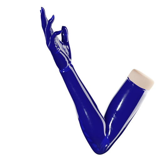 UNIQDSN Cobalt Blue Gloves (Opera Length)