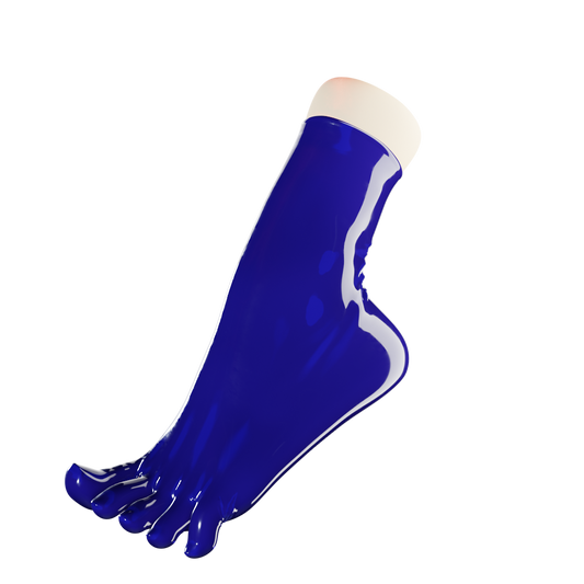 UNIQDSN Cobalt Blue Toe Socks (Ankle High)