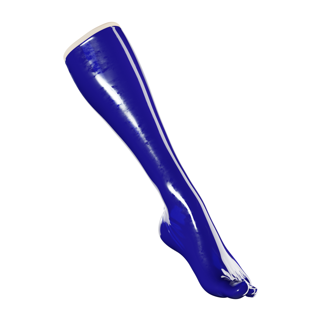 UNIQDSN Cobalt Blue Toe Socks (Knee High)