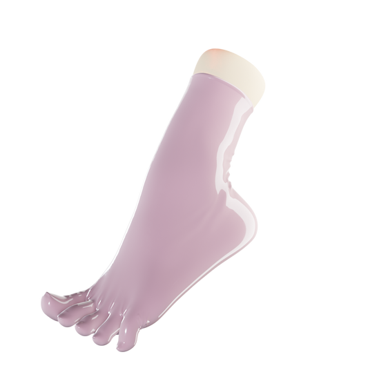UNIQDSN Dolly Pink Toe Socks (Ankle High)