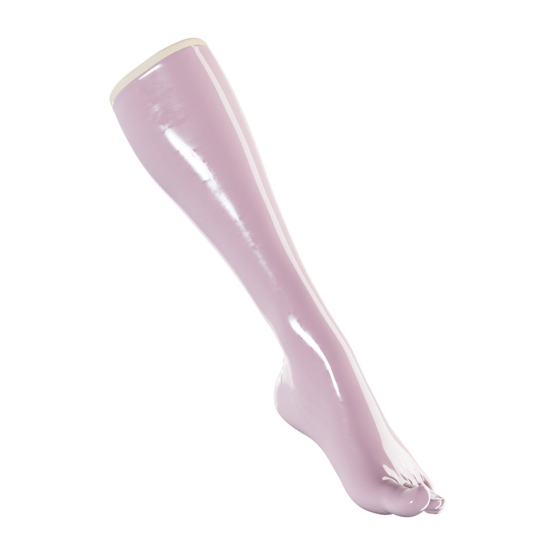 UNIQDSN Dolly Pink Toe Socks (Knee High)