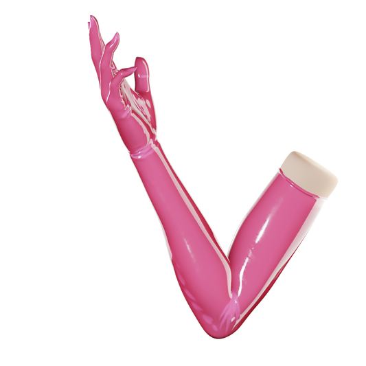 UNIQDSN Dragonfruit Pink Gloves (Opera Length)