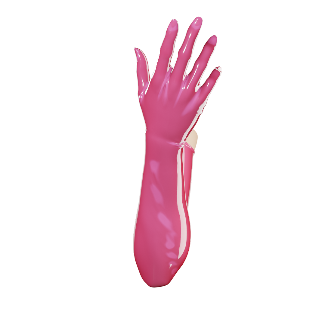 UNIQDSN Dragonfruit Pink Gloves (Opera Length)