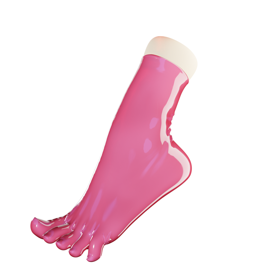 UNIQDSN Dragonfruit Pink Toe Socks (Ankle High)