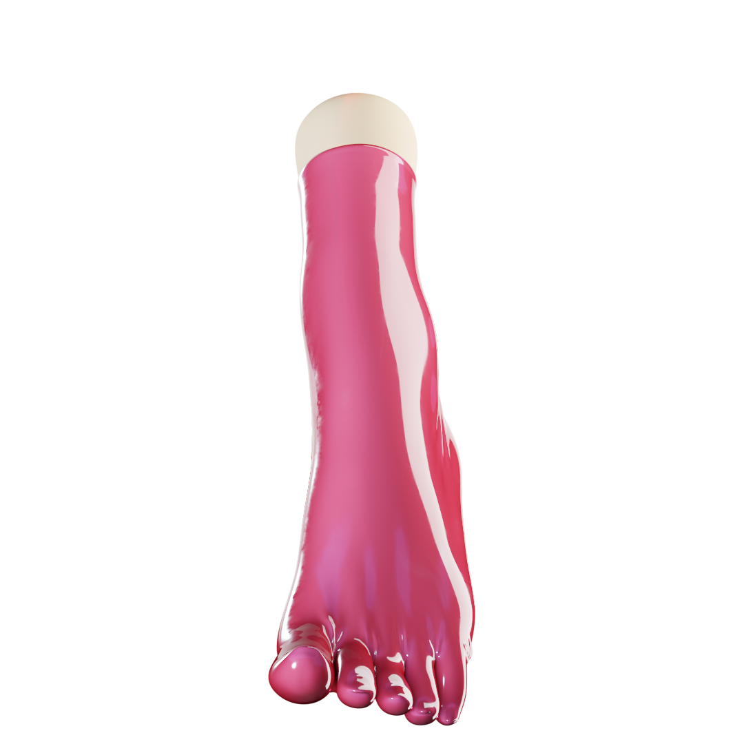 UNIQDSN Dragonfruit Pink Toe Socks (Ankle High)