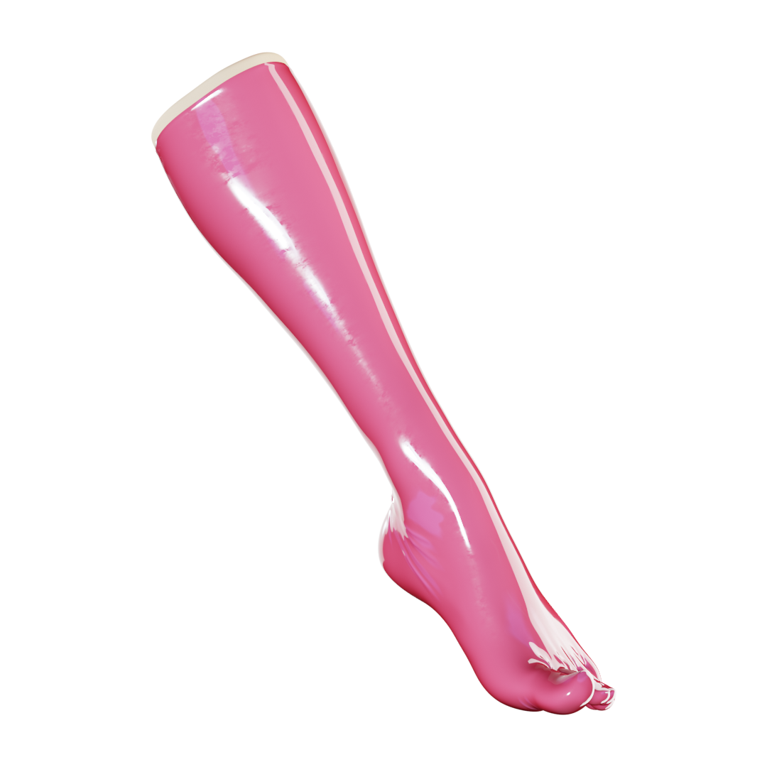 UNIQDSN Dragonfruit Pink Toe Socks (Knee High)