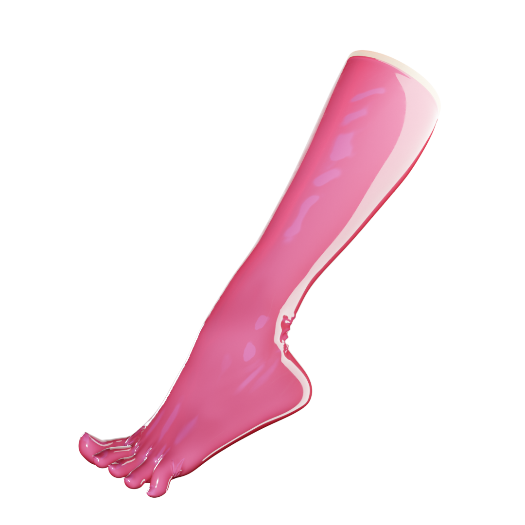 UNIQDSN Dragonfruit Pink Toe Socks (Knee High)