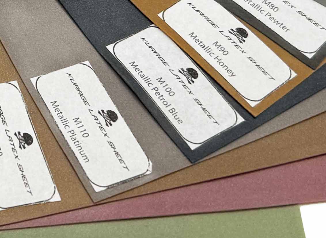 Kurage Latex Sheet color Swatches (ラバーシート)色見本48色 -即納-
