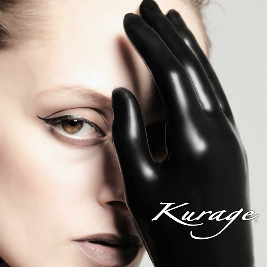 Kurage Black Latex Short Gloves (Wrist Length)