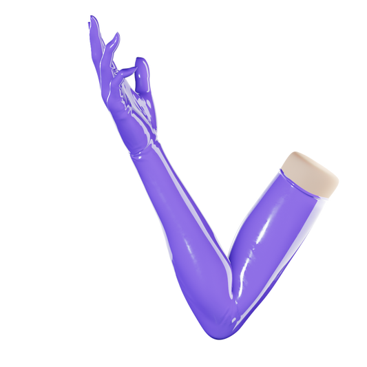 UNIQDSN Lavender Purple Gloves (Opera Length)