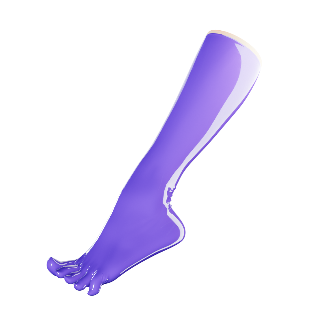 UNIQDSN Lavender Purple Toe Socks (Knee High)