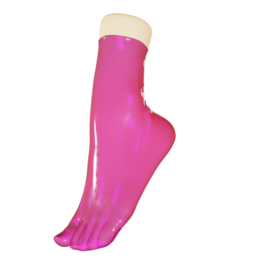 UNIQDSN Dragonfruit Pink Tabi Socks (Ankle High)