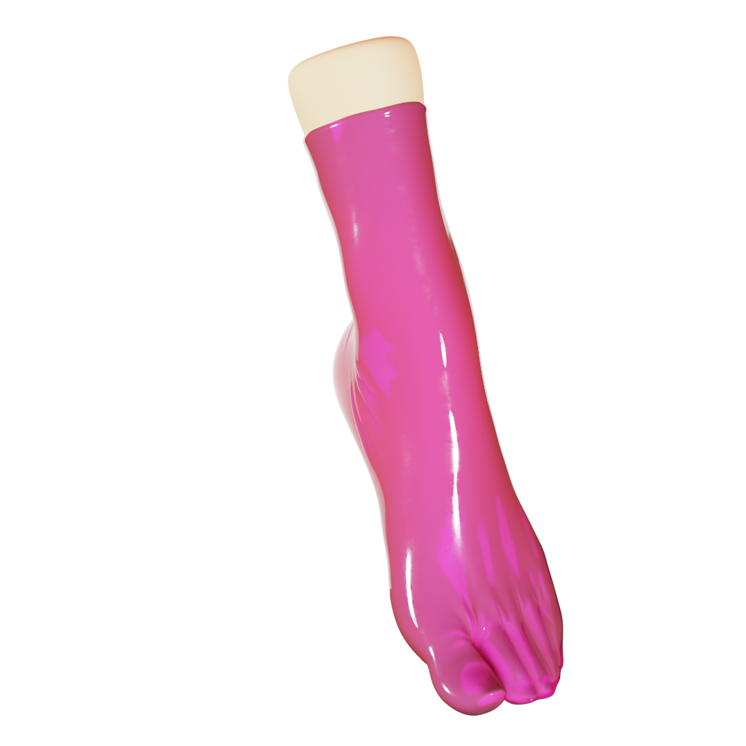 UNIQDSN Dragonfruit Pink Tabi Socks (Ankle High)