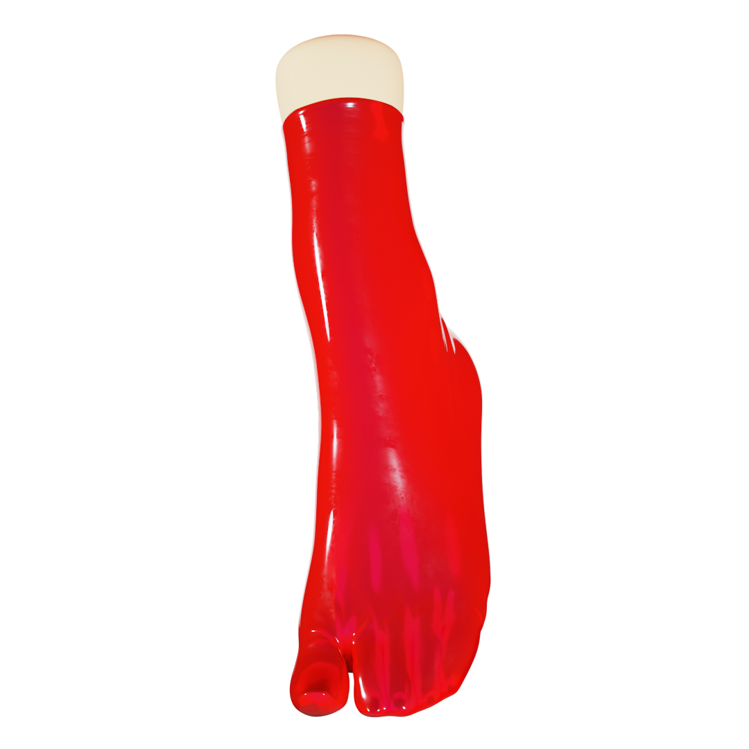 UNIQDSN Lava Red Tabi Socks (Ankle High)