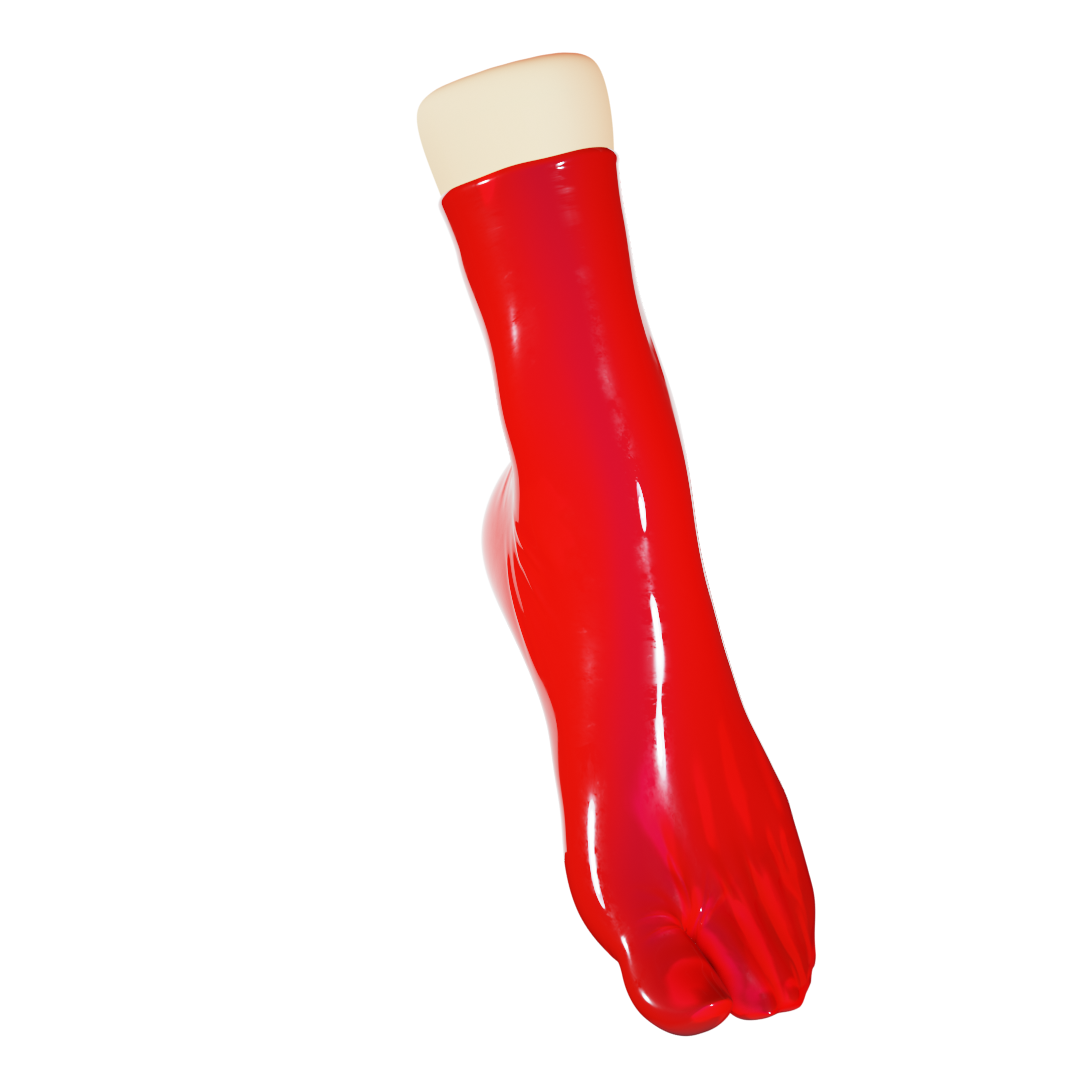 UNIQDSN Lava Red Tabi Socks (Ankle High)