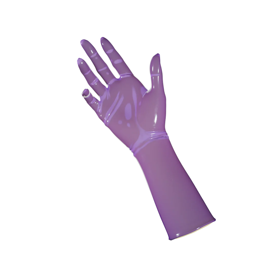 UNIQDSN Translucent Lilac Gloves (Mid-Arm)