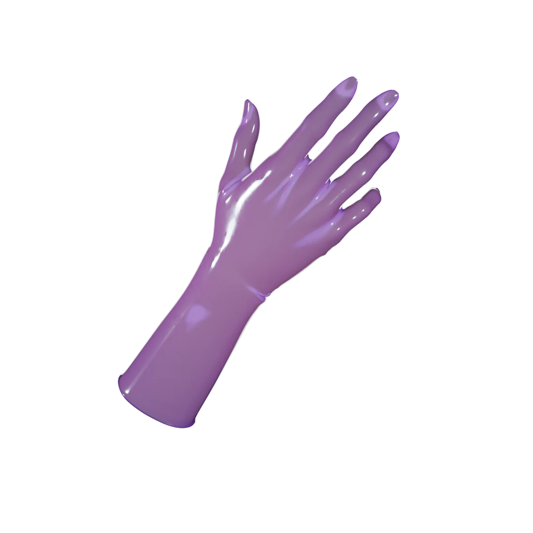 UNIQDSN Translucent Lilac Gloves (Mid-Arm)