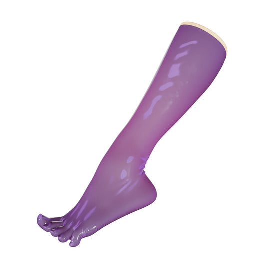 UNIQDSN Translucent Lilac Toe Socks (Knee High)