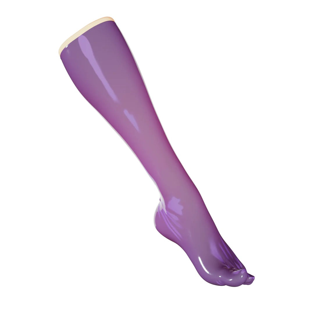 UNIQDSN Translucent Lilac Toe Socks (Knee High)
