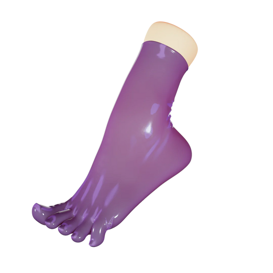 UNIQDSN Translucent Lilac Toe Socks (Ankle)