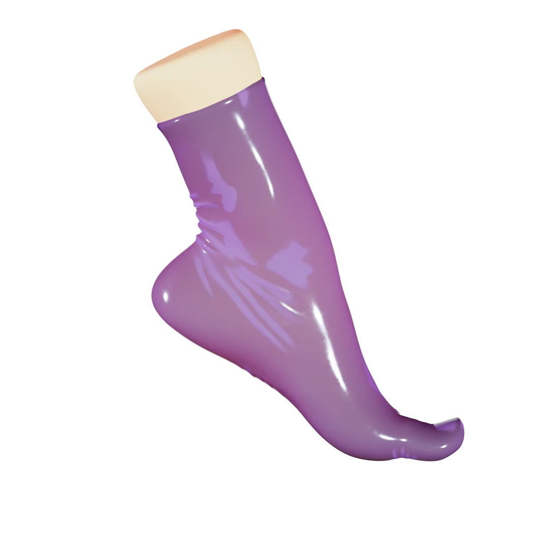 UNIQDSN Translucent Lilac Toe Socks (Ankle)