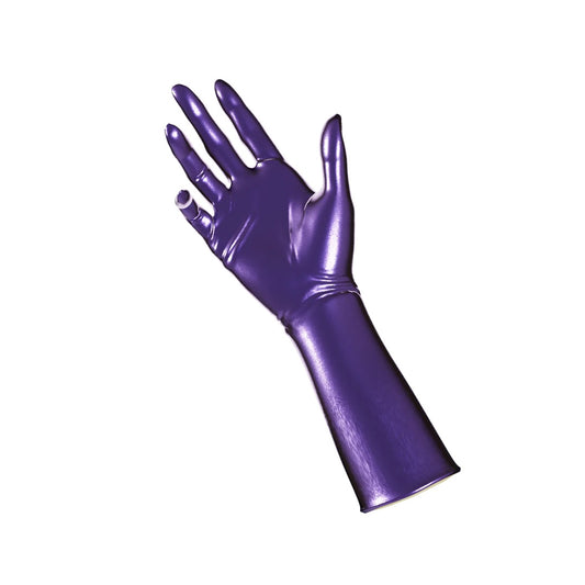 UNIQDSN Metallic Purple Gloves (Mid-Arm Length)