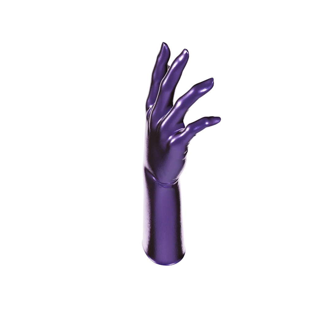 UNIQDSN Metallic Purple Gloves (Mid-Arm Length)