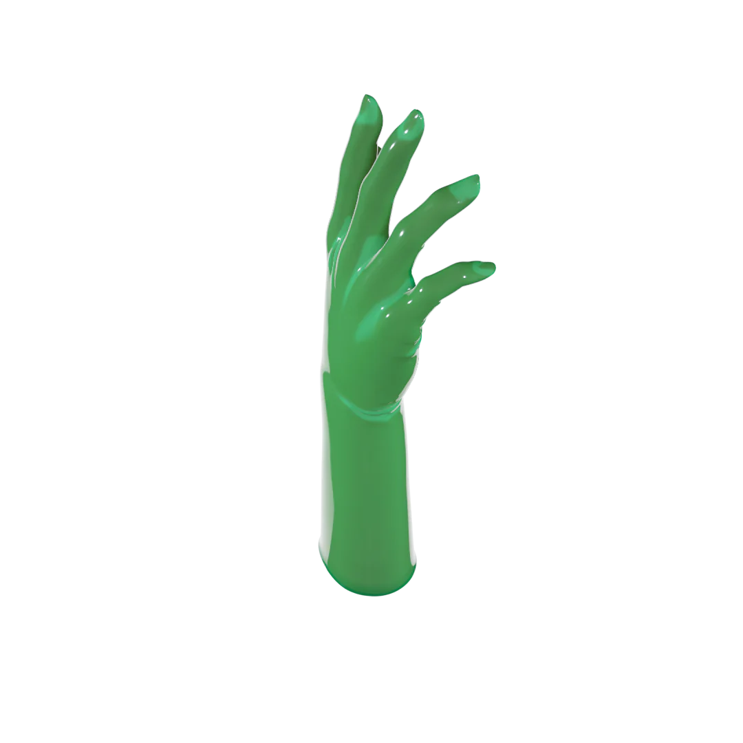 UNIQDSN Translucent Olive Gloves (Mid-Arm)