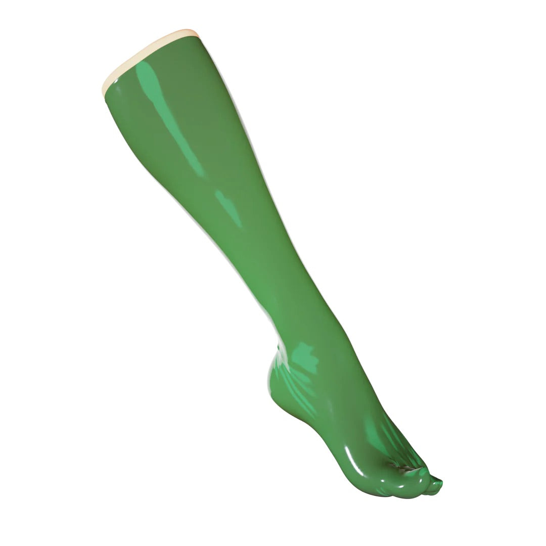 UNIQDSN Translucent Olive Toe Socks (Knee High)