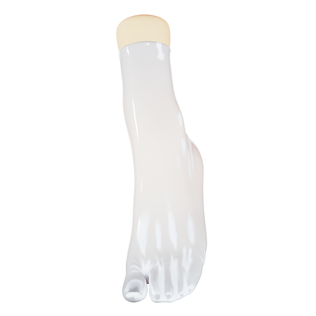 UNIQDSN Pearl White Tabi Socks (Ankle High)