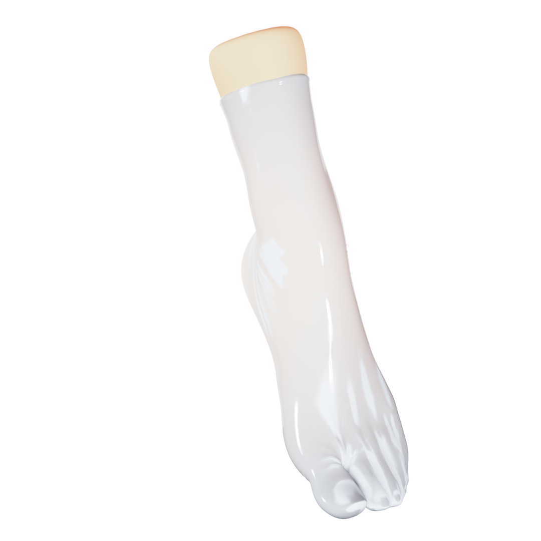 UNIQDSN Pearl White Tabi Socks (Ankle High)
