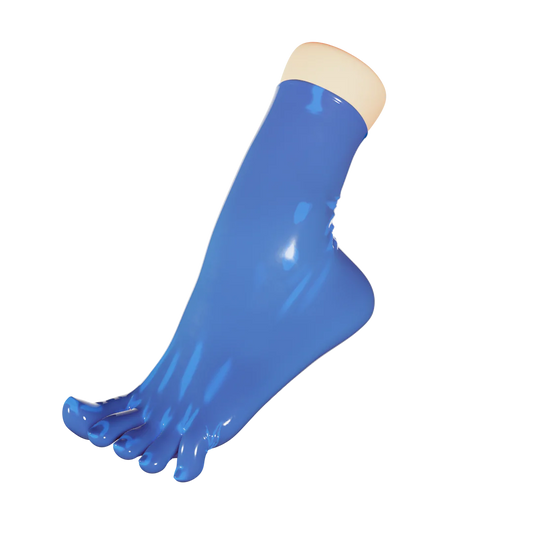 UNIQDSN Translucent Sapphire Toe Socks (Ankle)