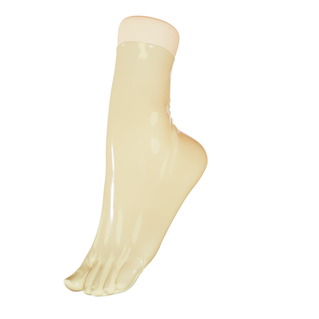 UNIQDSN Trans Natural Tabi Socks (Ankle High)