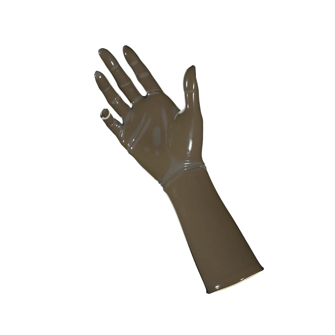 UNIQDSN Translucent Smoky Black Gloves (Mid-Arm)