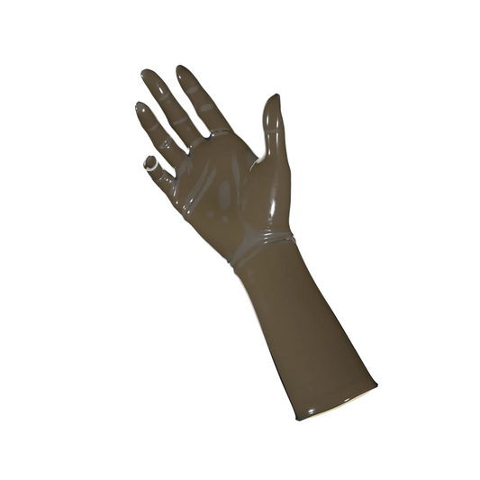 UNIQDSN Translucent Smoky Black Gloves (Mid-Arm)