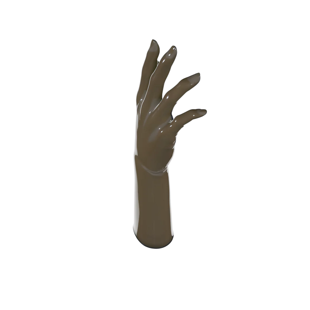 UNIQDSN Translucent Smoky Black Gloves (Mid-Arm)