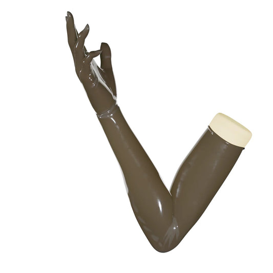 UNIQDSN Translucent Smoky Black Gloves (Opera Length)