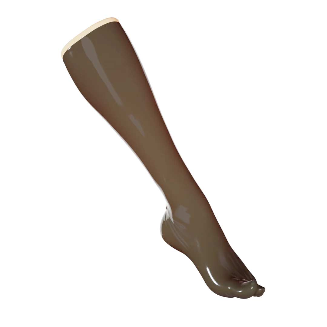 UNIQDSN Translucent Smoky Black Toe Socks (Knee High)