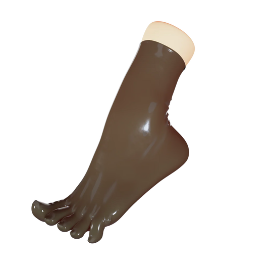 UNIQDSN Translucent Smoky Black Toe Socks (Ankle)