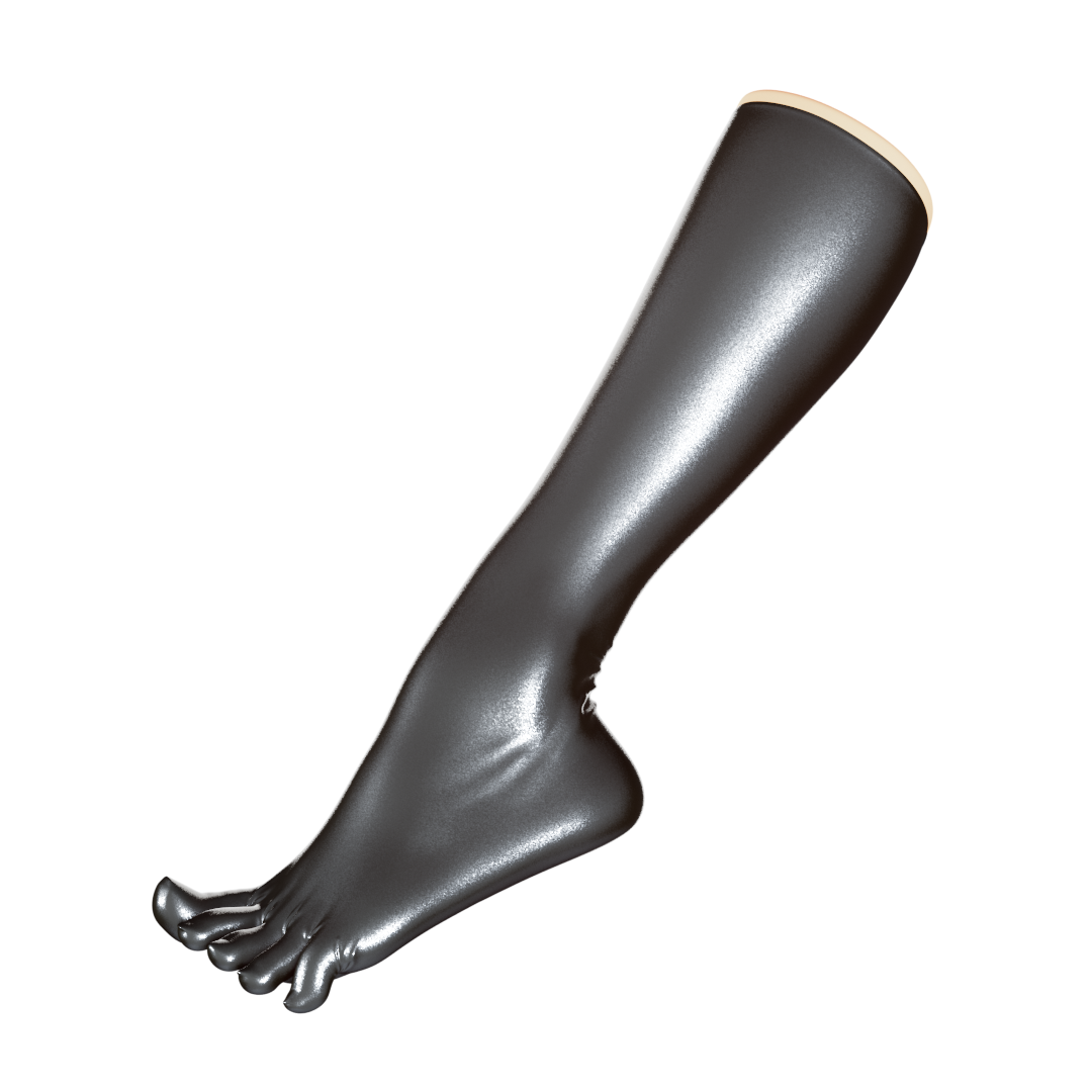 UNIQDSN Metallic Pewter Toe Socks (Knee High)