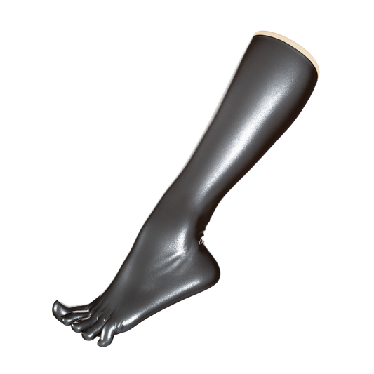 UNIQDSN Metallic Pewter Toe Socks (Knee High)