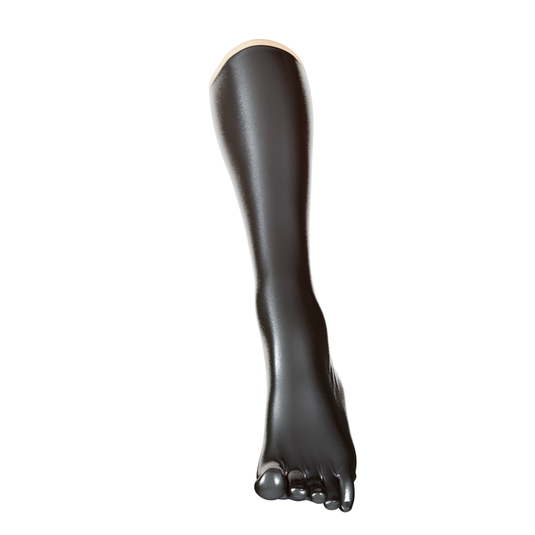 UNIQDSN Metallic Pewter Toe Socks (Knee High)
