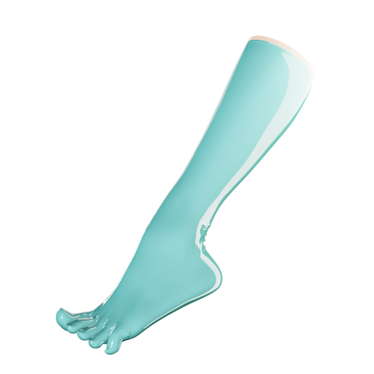 UNIQDSN Mystic Jade Toe Socks (Knee High)