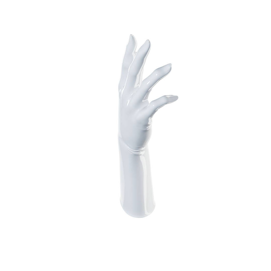 UNIQDSN Pearl White Gloves (Mid Arm)