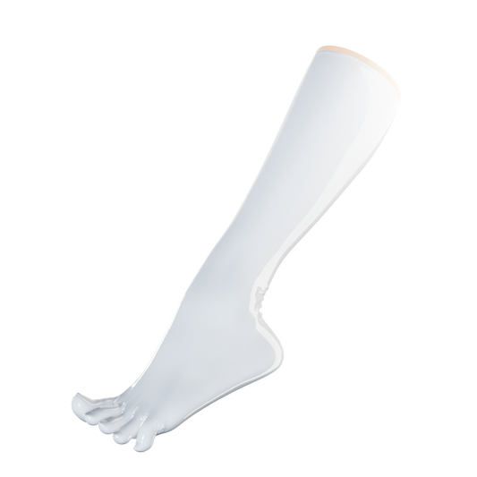 UNIQDSN Pearl White Toe Socks (Knee High)