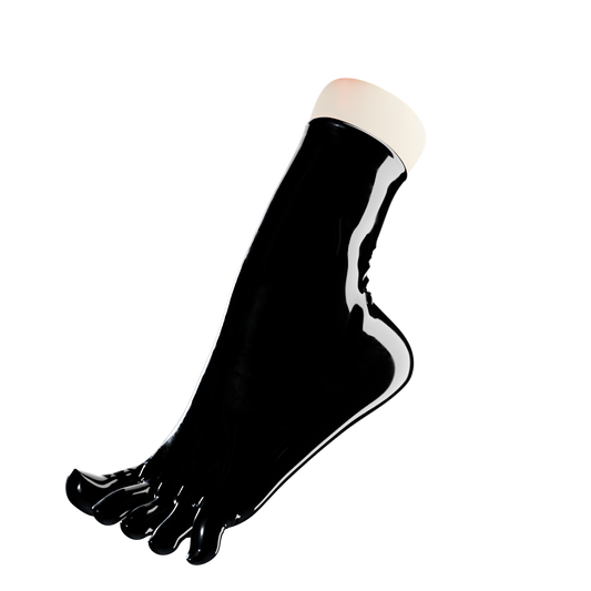 UNIQDSN Obsidian Black Toe Socks (Ankle High)