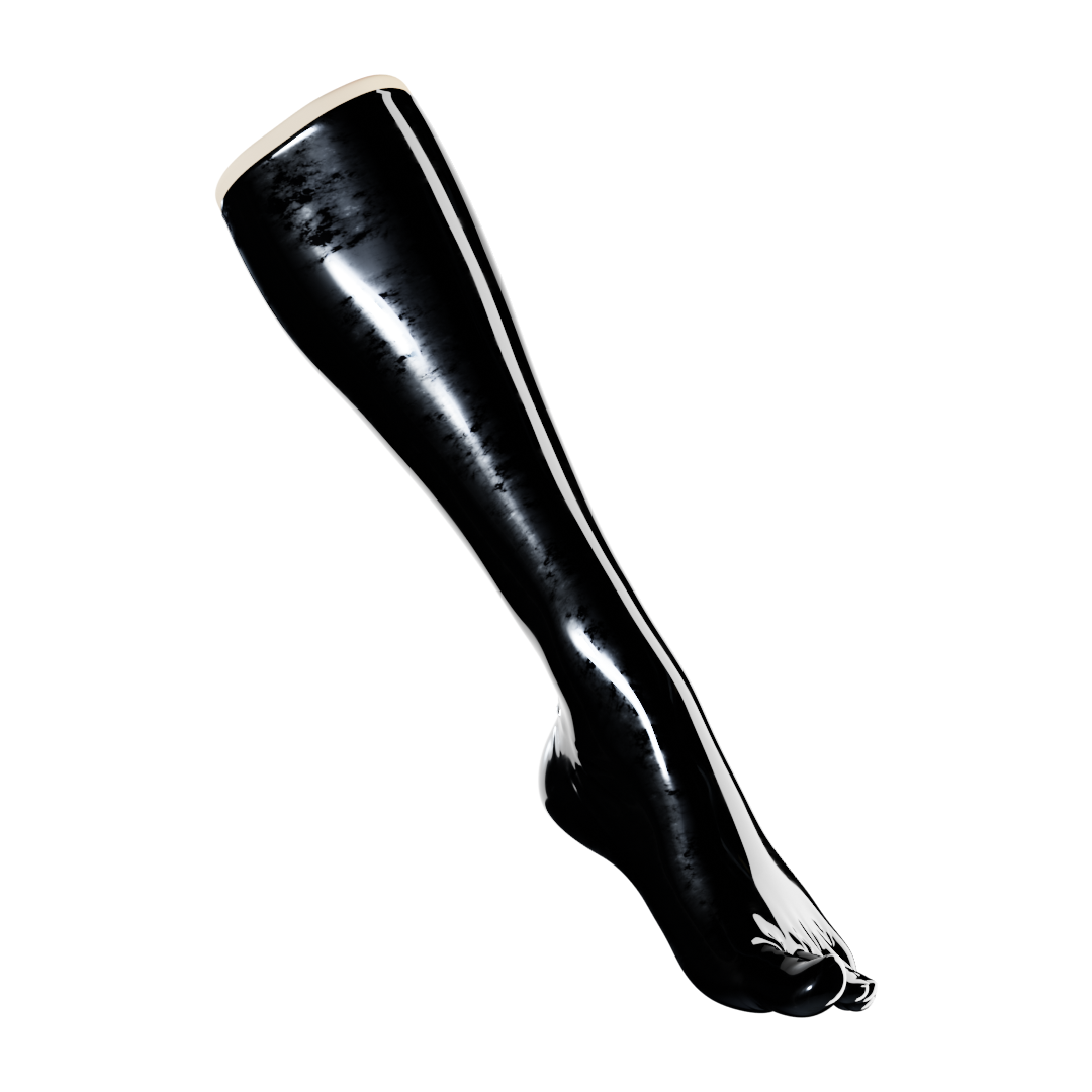 UNIQDSN Obsidian Black Toe Socks (Knee High)