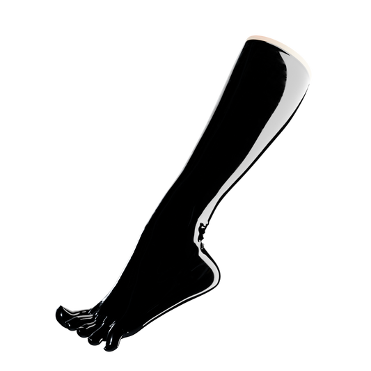 UNIQDSN Obsidian Black Toe Socks (Knee High)