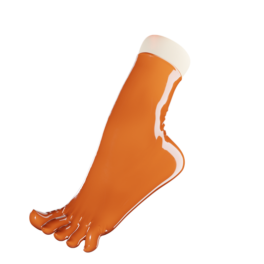 UNIQDSN Tiger Orange Toe Socks (Ankle Length)